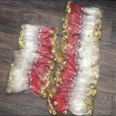 激安！新品 金具付き ゴム房 24センチ紅白1束20本×5×5袋（500本）の画像