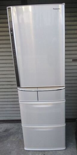 パナソニック 5ドア冷蔵庫 427L NR--E434-N 2010年製 シャンパン 配送無料