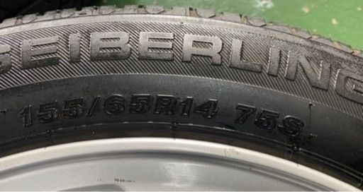 ダイハツ純正アルミ付きタイヤ155/65R14