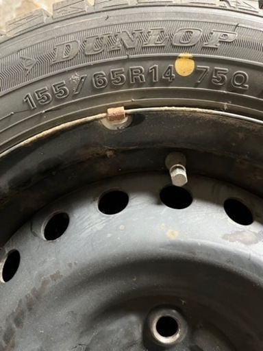 【完売御礼】履き替え工賃込　深溝155/65R14スタッドレス(スチール)4本セット