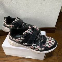 瞬足スニーカー22cm 2E 女の子の画像