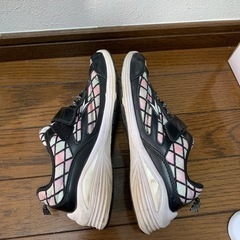 瞬足スニーカー22cm 2E 女の子の画像