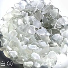 ホワイトシーグラス④（Ａランク 319個セット 500グラム）