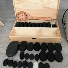 ホットストーン&ホットストーンウォーマーセット　ほぼ未使用の画像