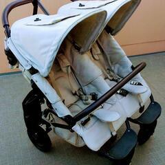 双子ベビーカー♡エアバギーココダブル♡フロムバース(アースサンド色)