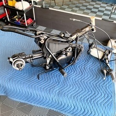 未使用 レース用ミニバイク PW50 部品取り車