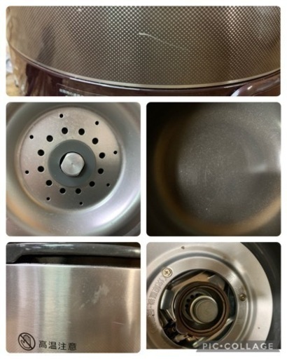 (5755) 大阪ガス 111ーR574 こがまる ジャー付き ガス炊飯器 1升炊きタイプ 都市ガス 22年製 ダークブラウン 業務用
