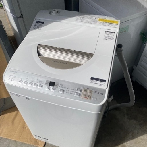 大阪限定●配送無料●2018年製●SHARP●ES-TX5B●洗濯乾燥機