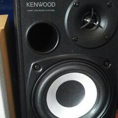 KENWOODスピーカー、自作スタンド付き、ペア