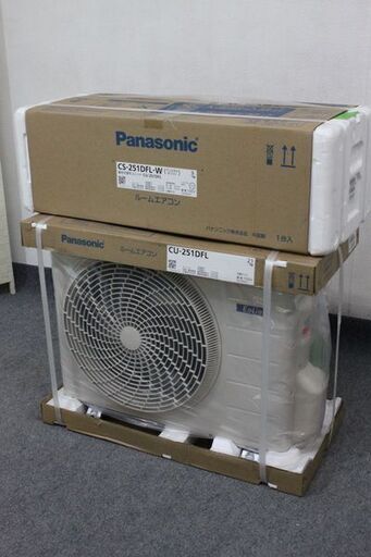 未開封品 パナソニック ルームエアコン エオリア Fシリーズ 2.5kw 8畳用 ナノイーX CS-251DFL 2021年製  新品家電 店頭引取歓迎 R6631)