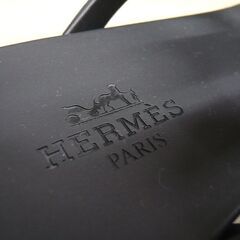 本物 エルメス エジェリー サイズ37 箱 袋付き ブラック USED HERMES サンダル ビーチサンダル ラバーサンダル 苫小牧西店の画像