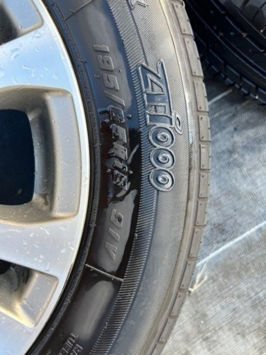 プリウス50　後期　純正ホイールキャップ付き　4本セット　ブリジストン PCD100 5H