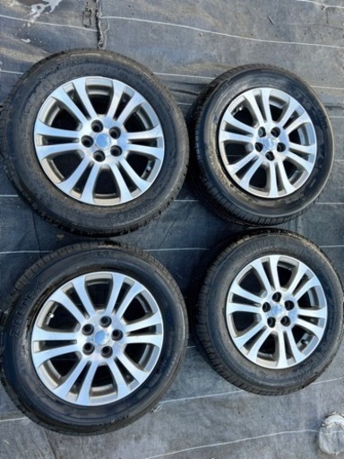 プリウス50　後期　純正ホイールキャップ付き　4本セット　ブリジストン PCD100 5H