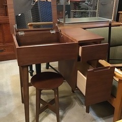 emo ドレッサー　化粧台　北欧スタイル　ウォールナット　化粧台...