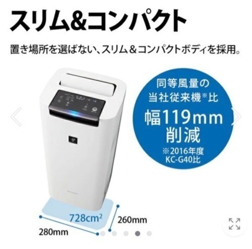 【SHARP】加湿空気洗浄機