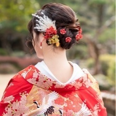 《1回の使用》髪飾り　ドライフラワー　結婚式や成人式、謝恩会などにの画像
