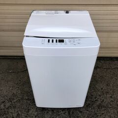 4/6終2021年製 Hisense ハイセンス 全自動電気洗濯機 AT-WM5511-WH 5.5kg 540×540×880mm 動作確認済み 菊倉MZ