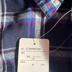 新品チェックシャツの画像