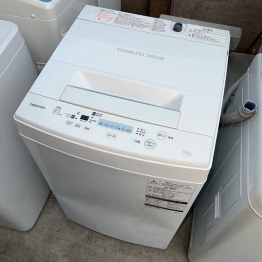 大阪限定●配送無料●2017年製●東芝●AW-45M5(W)●洗濯機