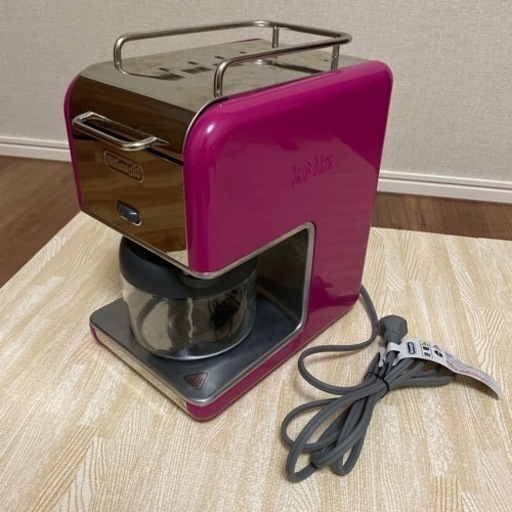 DeLonghi kMix(ケーミックス) ブティック ドリップコーヒーメーカー マゼンタ 【6杯用】 CMB6-MG