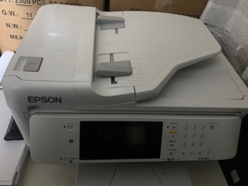 EPSON プリンター複合機、PXM5080F、取り扱い説明書あり、ソフトウェアディスクあり。