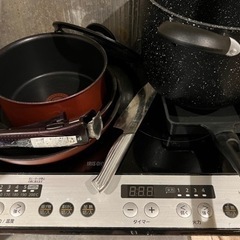 アイリスオオヤマIH、ティファールのフライパン、ニトリの卵焼き器