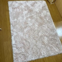 絨毯　カーペット　ラグ　マット　flanflan 薄ピンク