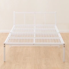 シングルパイプベッド(ホワイト)の画像