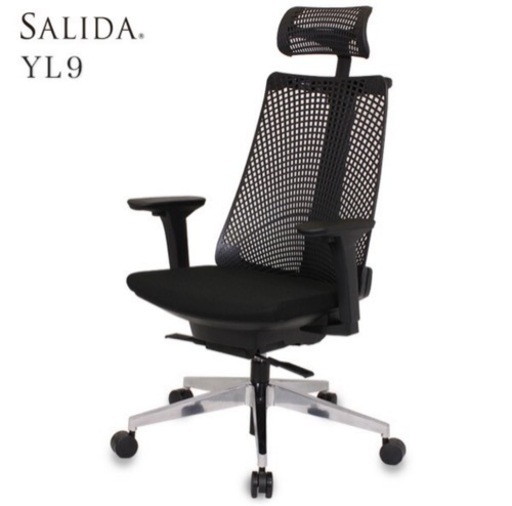 YL9-BLEL イトーキ　オフィスチェア　黒　中古