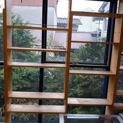 オシャレ　木製棚　3連