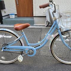 24インチ　子ども自転車(水色)
