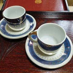 パールチャイナ　コーヒーカップ　2客セット　ティーカップ