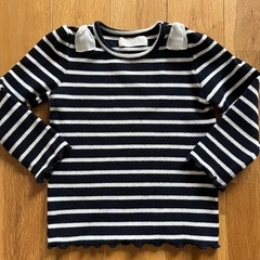 chou chou mine 90サイズ　ボーダーカットソー　リ...
