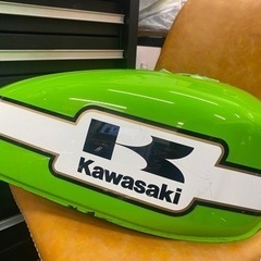 Kawasaki 250tr 純正タンク　グリーン　希少