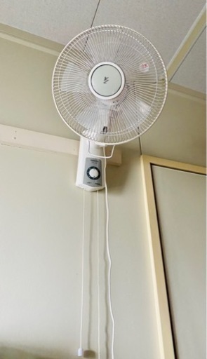 YAMAZEN 壁掛け扇風機 2台　風量3段階 首振り