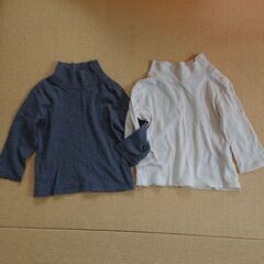 【無印&UNIQLO】ハイネック ロングTシャツ
