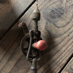 穴あけドリル　手動　アンティークの画像