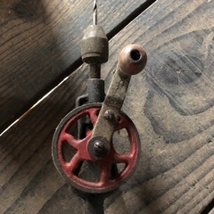 穴あけドリル　手動　アンティークの画像