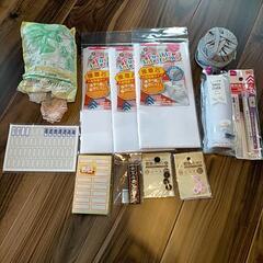 接着芯 チュール生地 レース使いかけ 値札シールなど