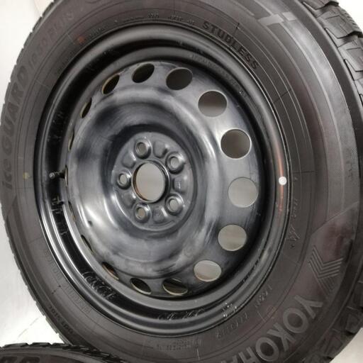 ＜スタッドレス・ホイール 4本＞ 195/65R15 ヨコハマタイヤ 2019年製 60～65%   15X5.5J トヨタ 5H -100 プリウス ウィッシュ