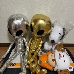 無料！プライズ品 ぬいぐるみ 宇宙人 スヌーピー チョッパー