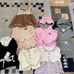 秋冬ベビー服　女の子服まとめ売り　70〜
