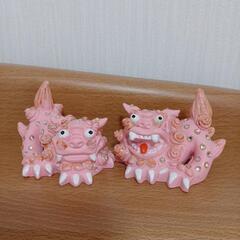 【決まりました】ピンクのシーサー