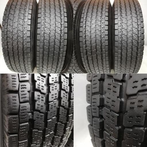 ＜スタッドレス・ホイール 4本＞ 195/80R15 LT ヨコハマタイヤ 60～70% 2018年製 2017年製   15x6J ハイエース 200系 6H