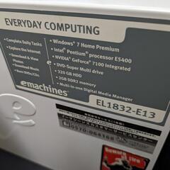 e machines  EL1832 - E13の画像