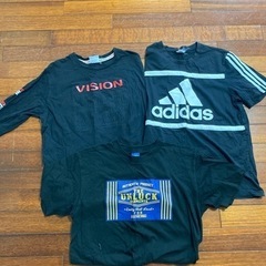 値下げしました！adidas、VISION、黒のTシャツです☺️