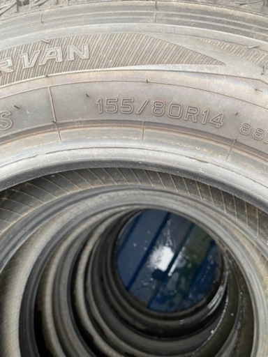 中古スタッドレスタイヤ　155/80R14