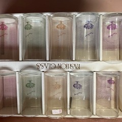 ガラスコップ 値下げしますの画像