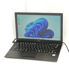 保証付 高速SSD 13.3型 ノートパソコン SONY VJPB11C11N 中古良品 第6世代 Core i5 8GB 無線 Bluetooth Webカメラ Windows11 Office