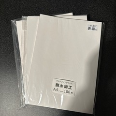 【決定済】耐水加工 A4 ラベルシール 約300枚セット ノーカット